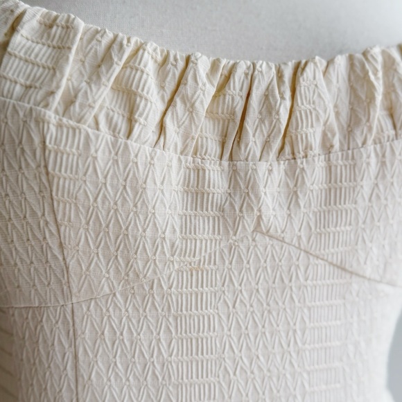 NANETTE LEPORE Ivory Textured Bustier Dress Size 2 - Picture 3 of 7